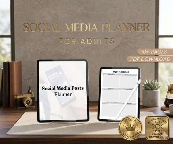 Social Media Planner PDF Templates for Content Strategy